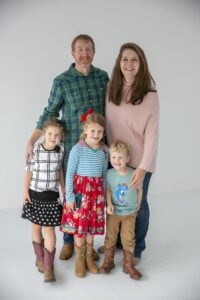 Matt Roberts and his family